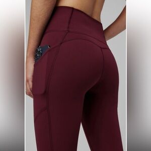 Fabletics pureluxe leggings | burgundy | sz S